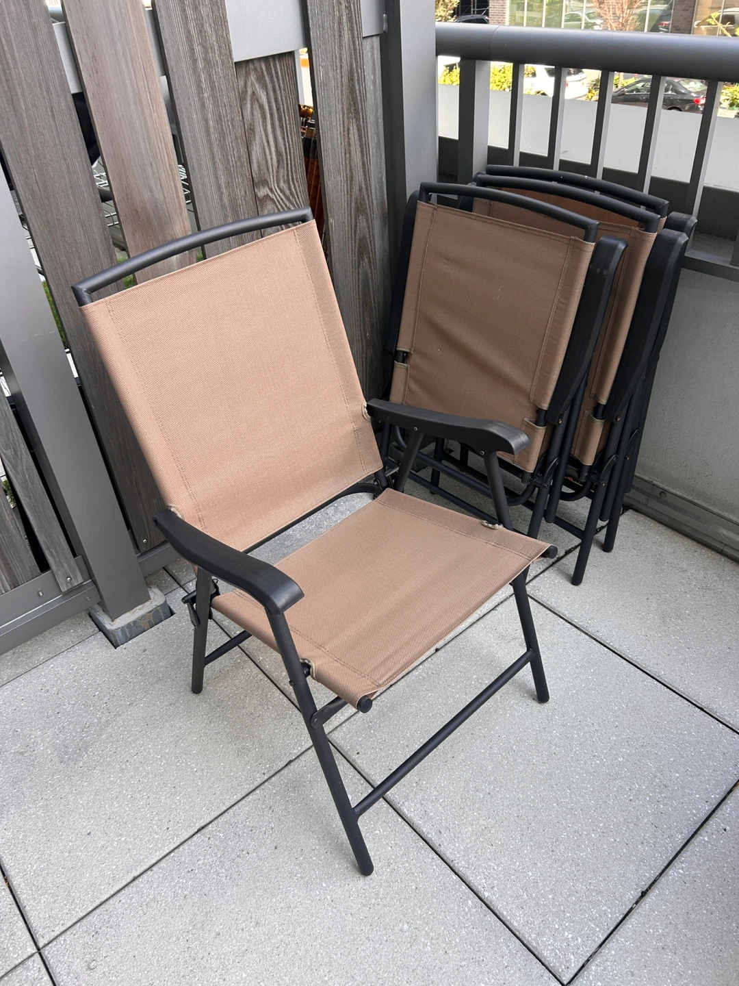 Folding Patio Chairs - Set of 4