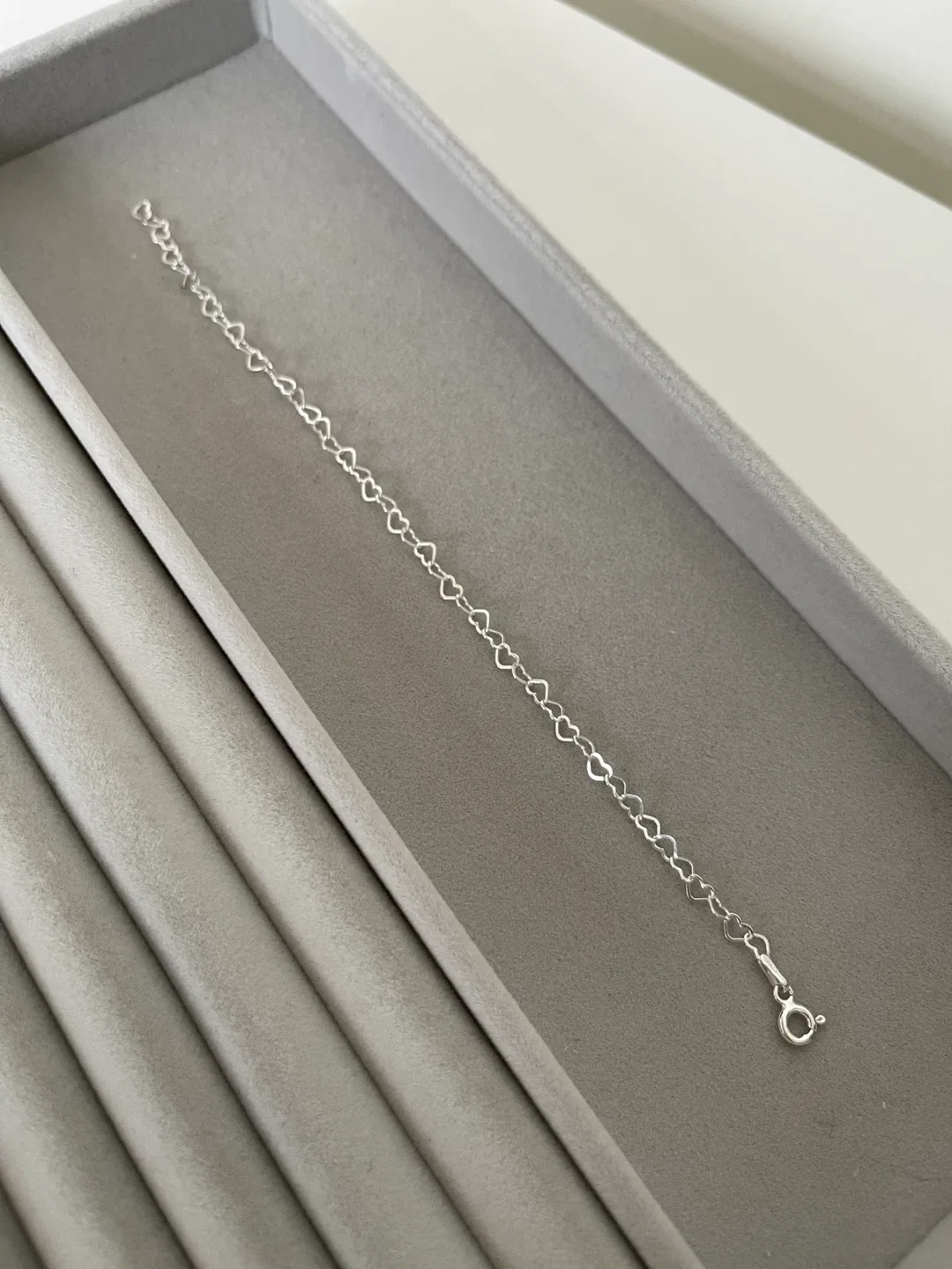 Italy 925 Silver Heart Chain Bracelet image indicator(3)