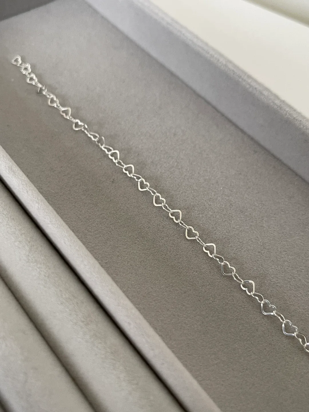 Italy 925 Silver Heart Chain Bracelet image indicator(5)