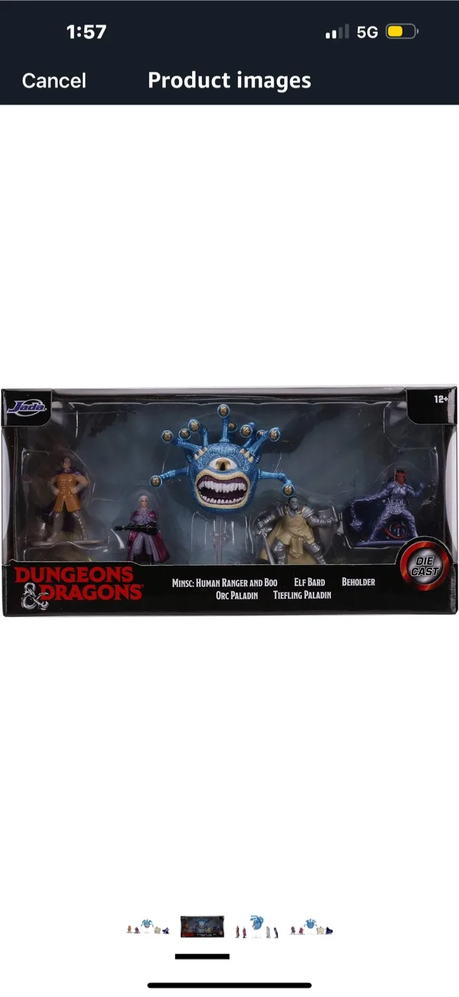 Dungeons & Dragons Nano Metalfigs 5-Pack🥕 image indicator(2)