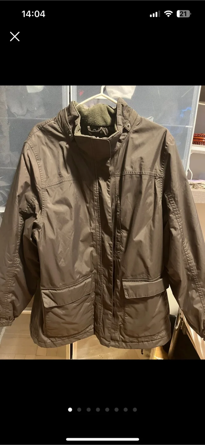 Brown Quilted winter Jacket thumbnail