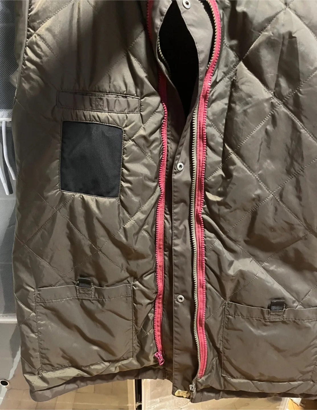 Brown Quilted winter Jacket image indicator(3)