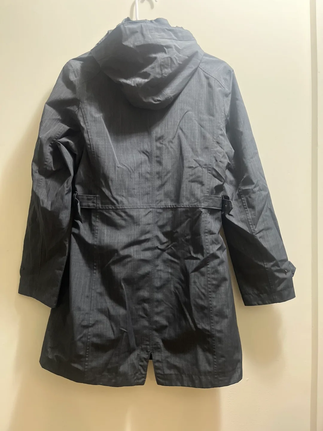 Kirkland Signature Womens Hooded Trench Coat Charcoal Size S image indicator(6)