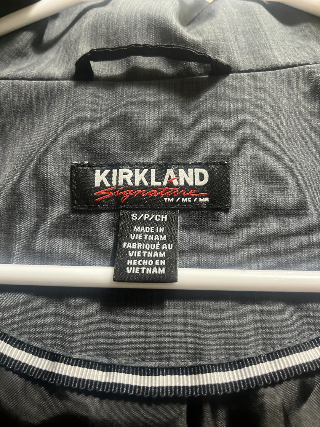 Kirkland Signature Womens Hooded Trench Coat Charcoal Size S image indicator(10)