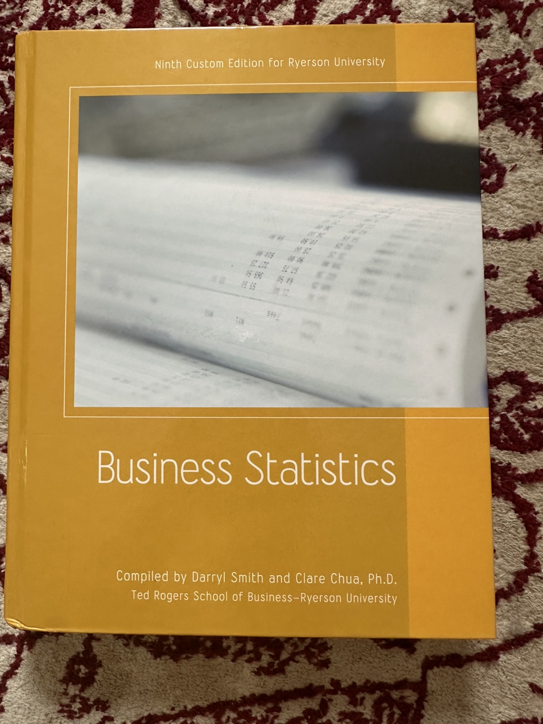 Business Statistics Textbook - Ryerson University