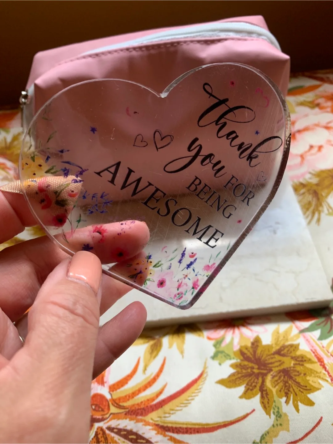 BNNU Pink Cosmetic/Toiletries Bag and inspirational Heart🥕 image indicator(2)