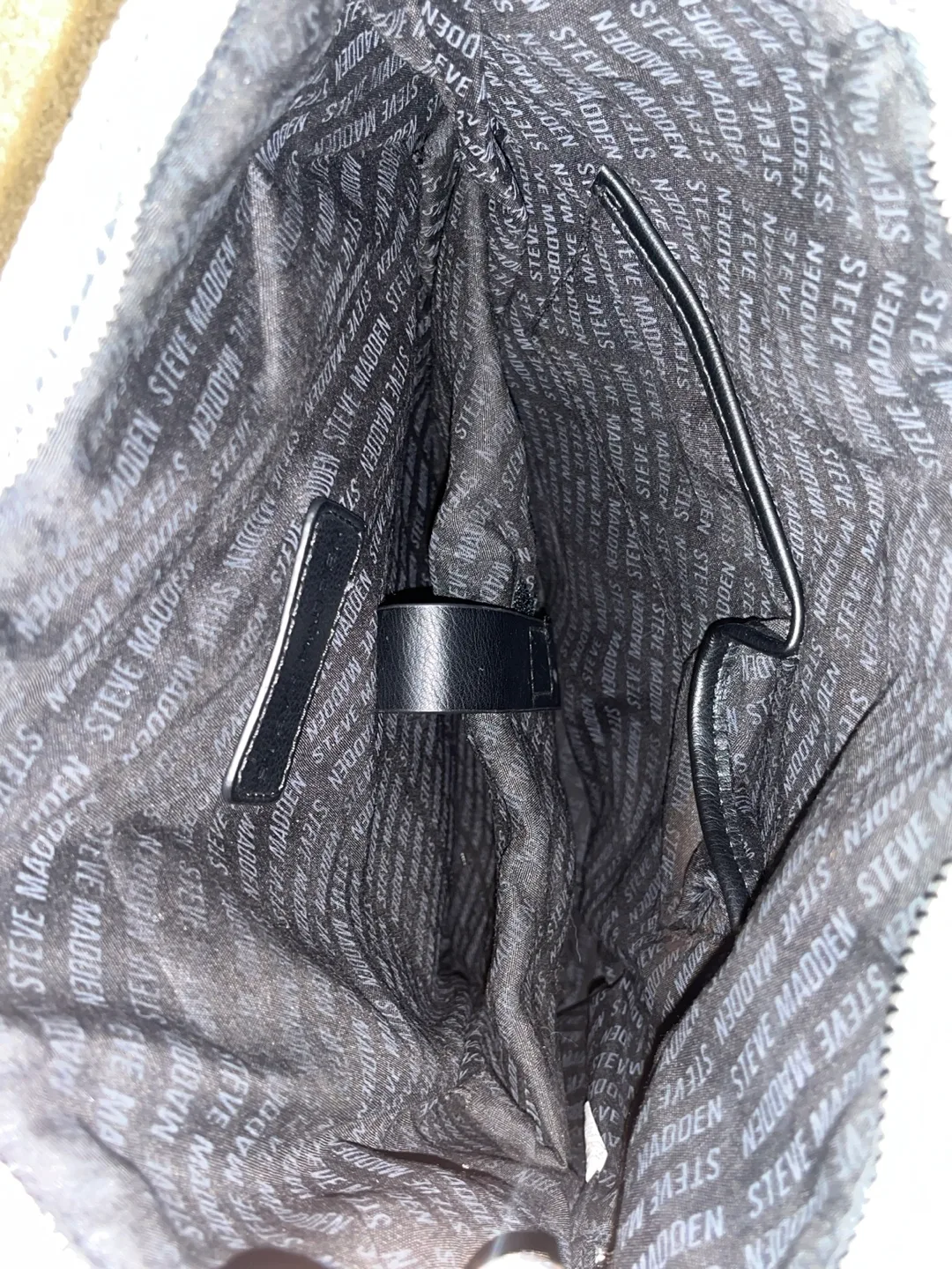 Steve Madden Quilted Nylon Backpack Tote Bag, Gray and Black image indicator(7)