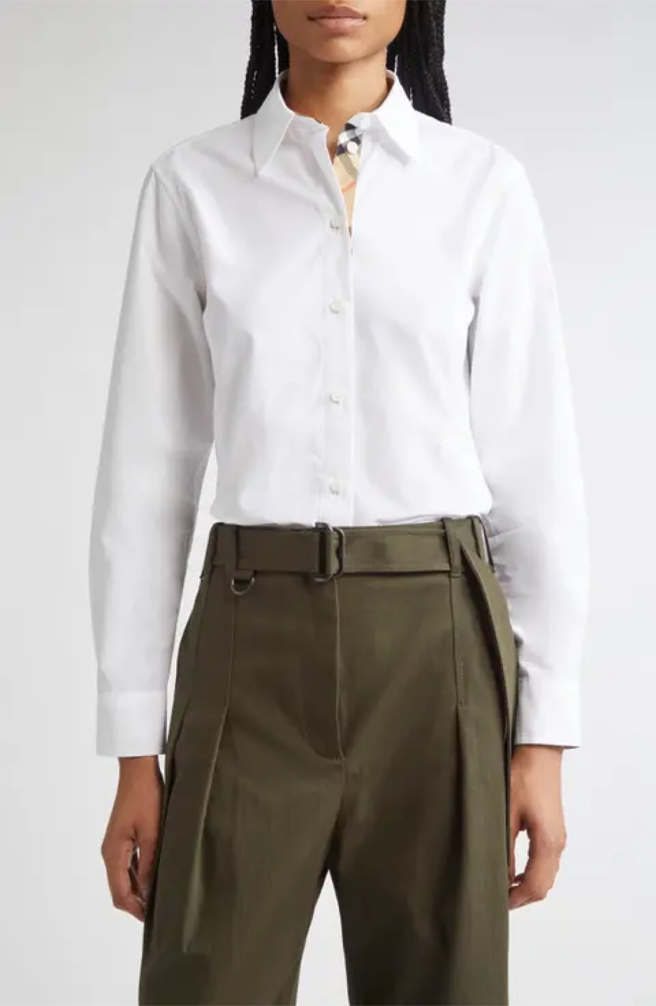 Burberry White Casual Button Down Shirt sz S - photo 2