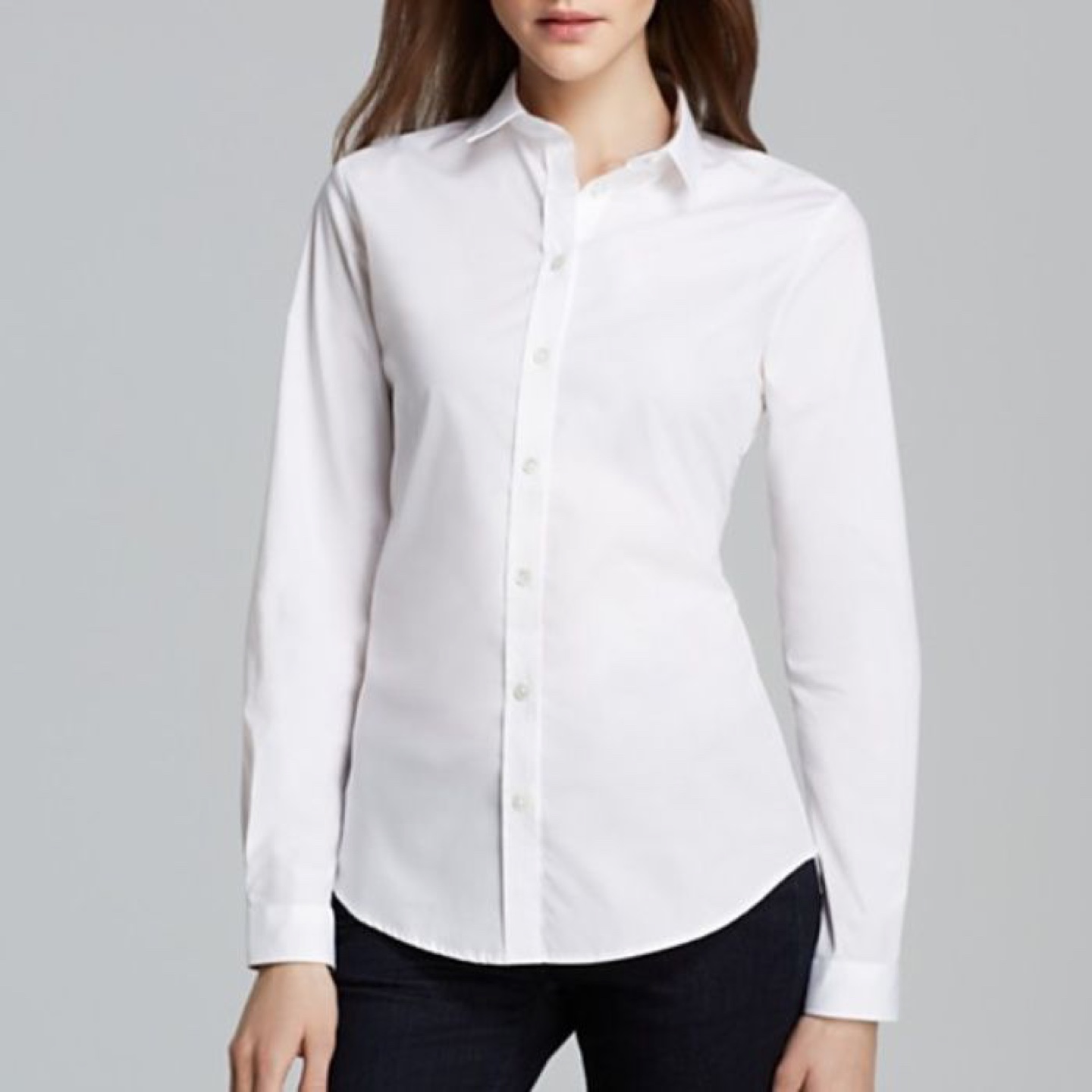 Burberry White Casual Button Down Shirt sz S