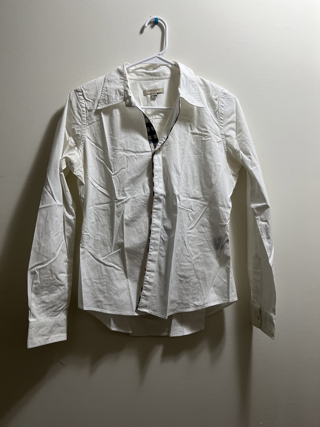 Burberry White Casual Button Down Shirt sz S - photo 3