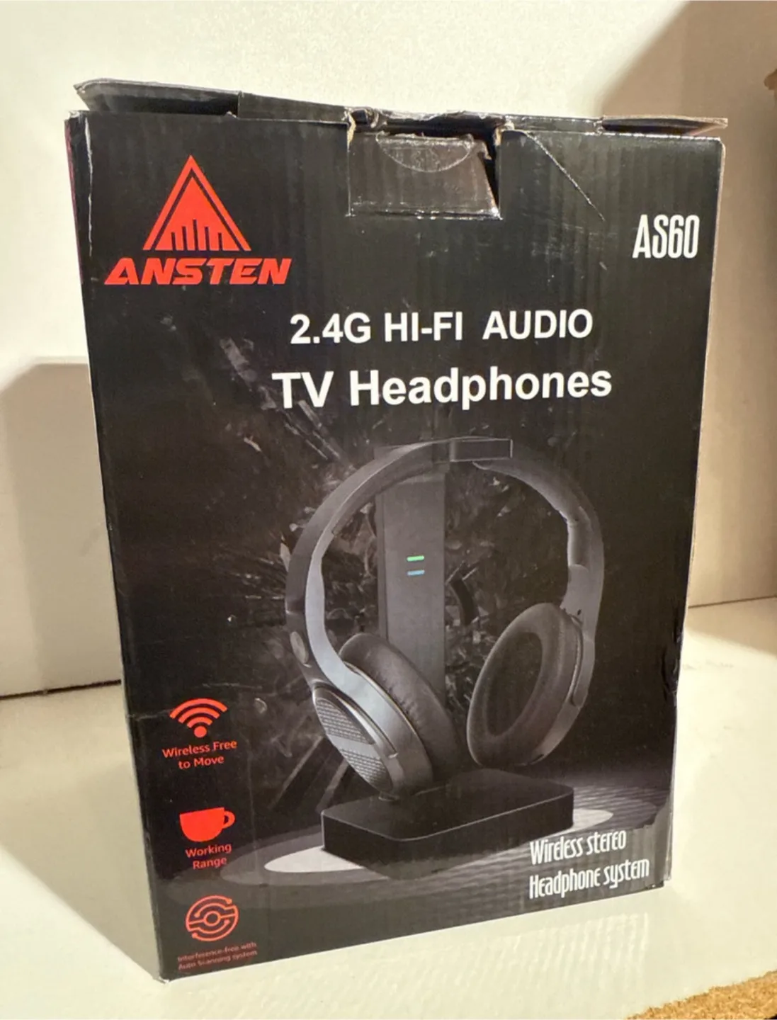 ANSTEN AS60 2.4G Hi-Fi Audio TV Headphones thumbnail