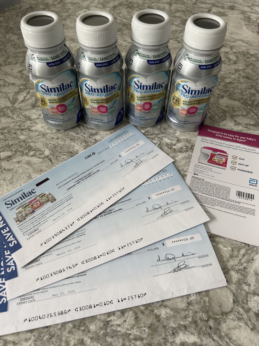 Similac Pro-Advance Baby Formula Ready-to-Feed Bottles
