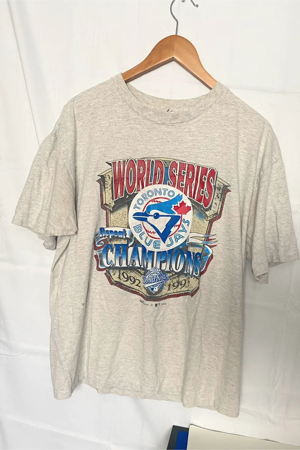 VTG 1992/1993 Toronto Blue Jays MLB World Series B2B T-shirt image indicator(4)