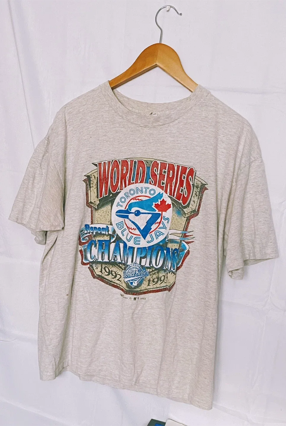 VTG 1992/1993 Toronto Blue Jays MLB World Series B2B T-shirt thumbnail