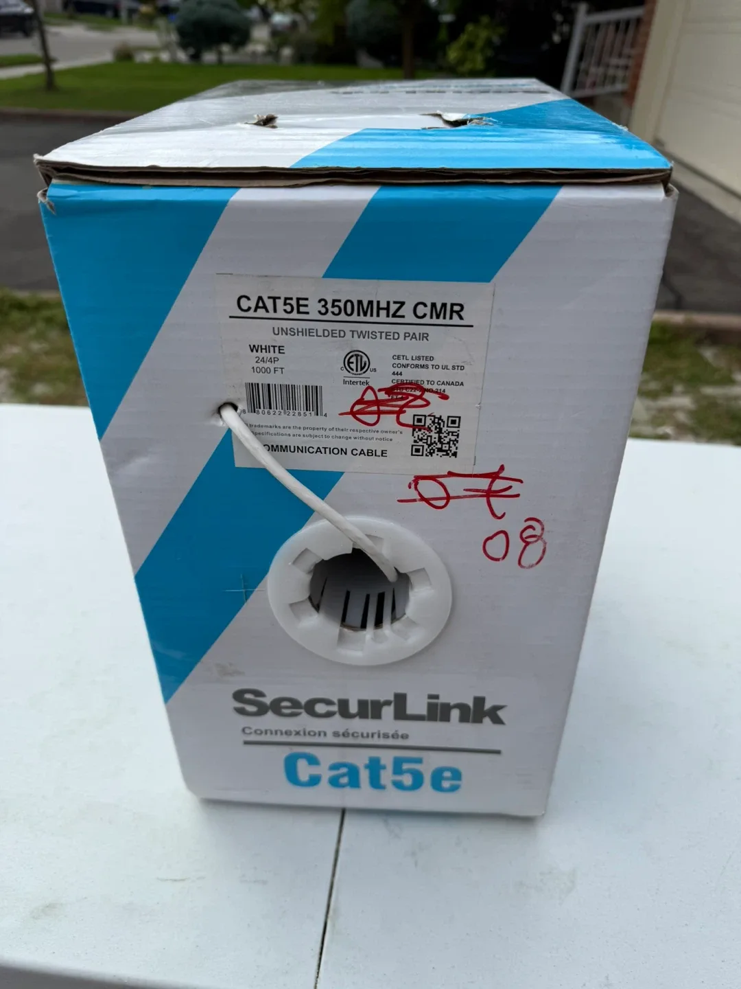SecurLink Cat5e 350MHZ CMR Unshielded Twisted Pair Cable thumbnail