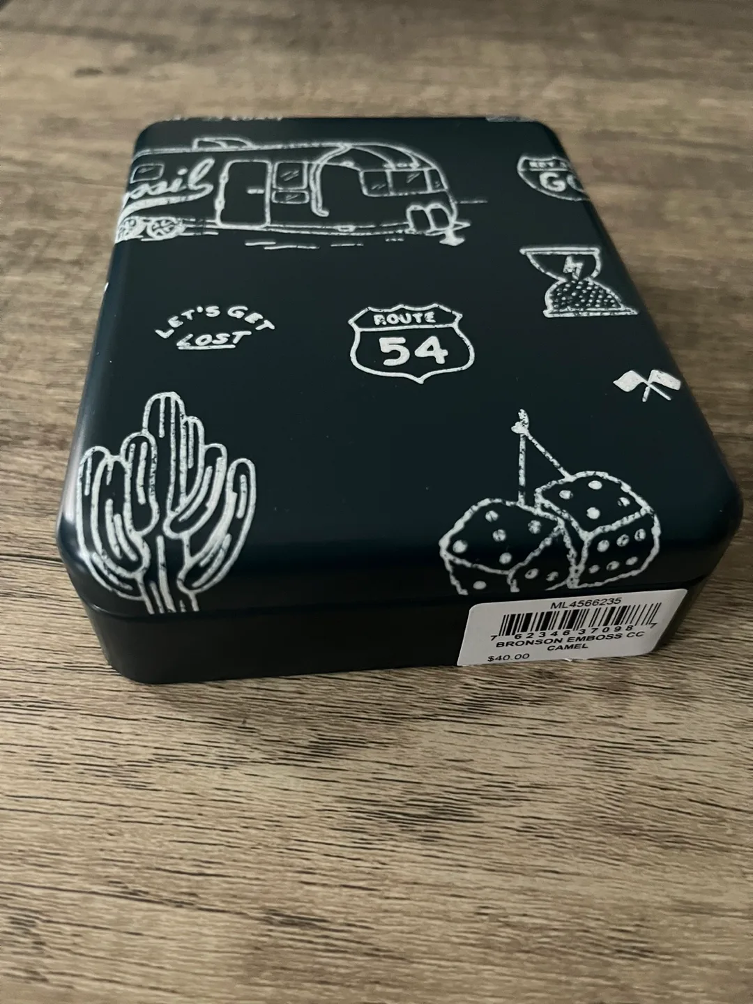 New Fossil Bronson Camel Leather Card Case image indicator(2)