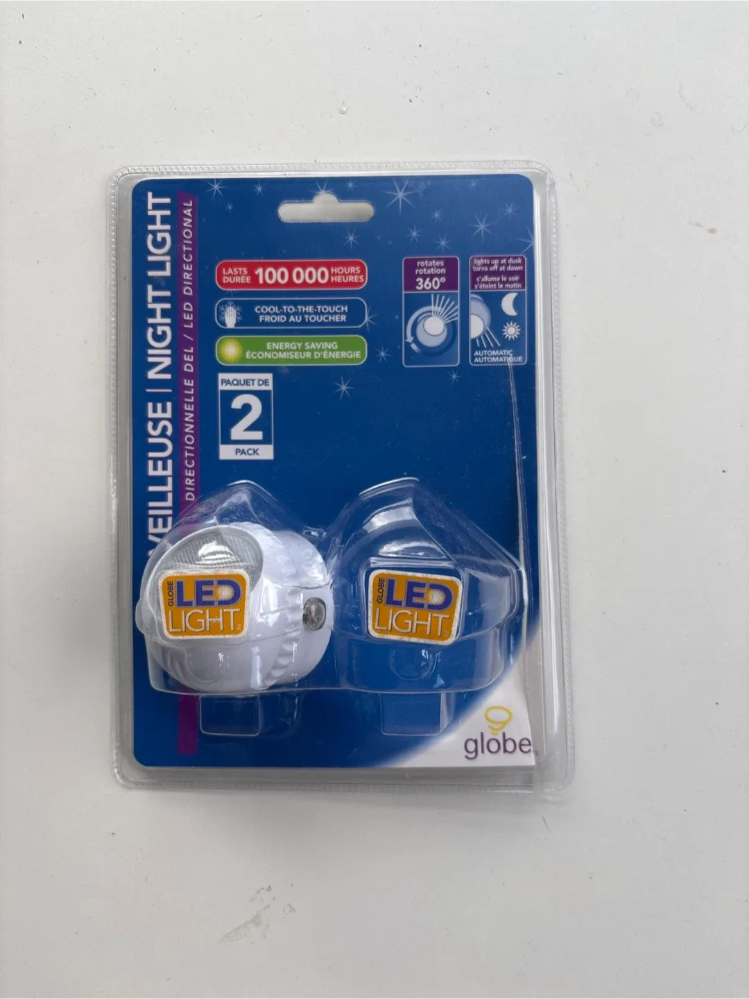 Globe LED Directional Night Light - 1 Pack thumbnail