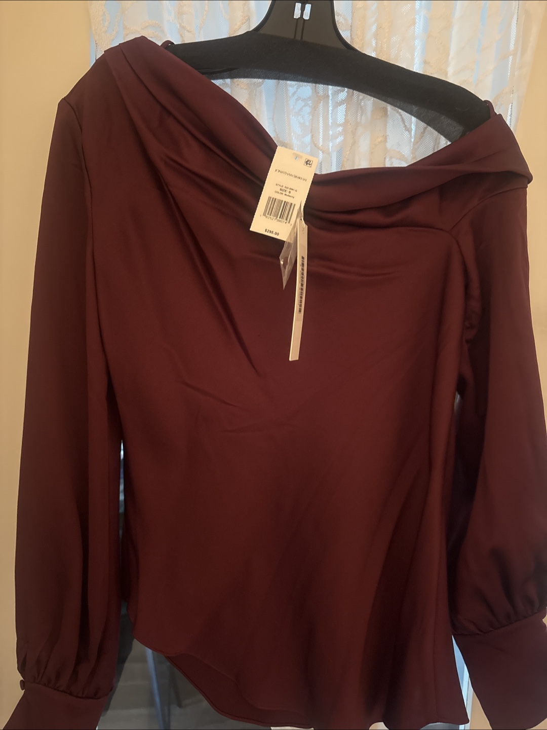 Jonathan Simkhai Burgundy Blouse - Size 8