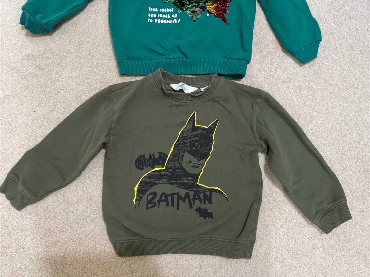 Kids' H&M Dinosaur & Batman Sweaters image indicator(2)