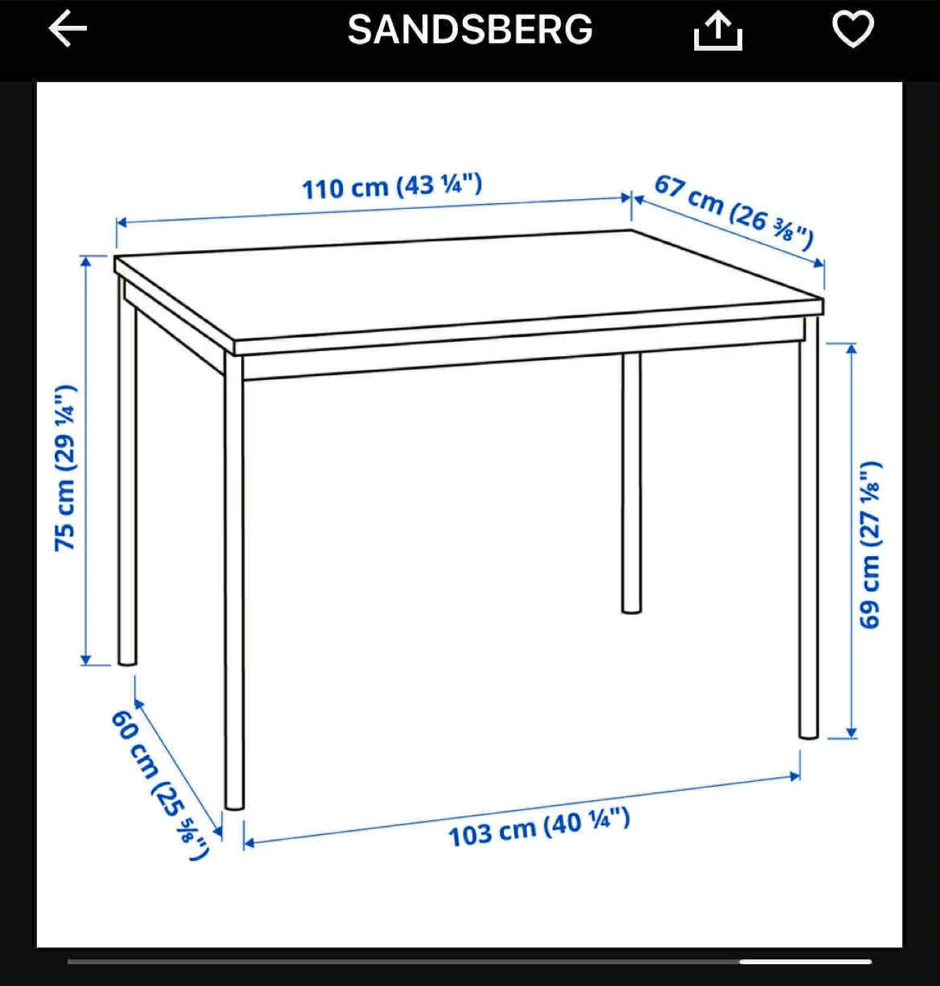 2 Ikea Sandsberg Tables - photo 2