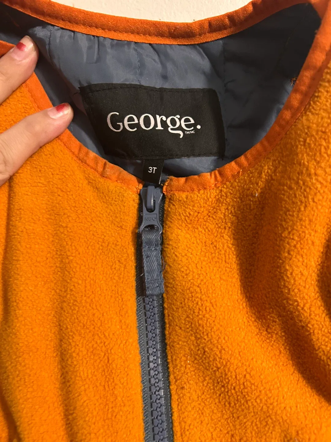 George 3T Snowsuit - Orange & Blue image indicator(5)