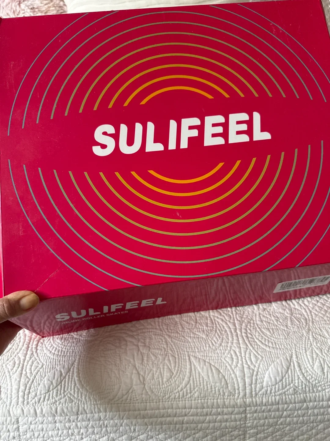 Sulifeel Roller Skates - Blue & Pink thumbnail
