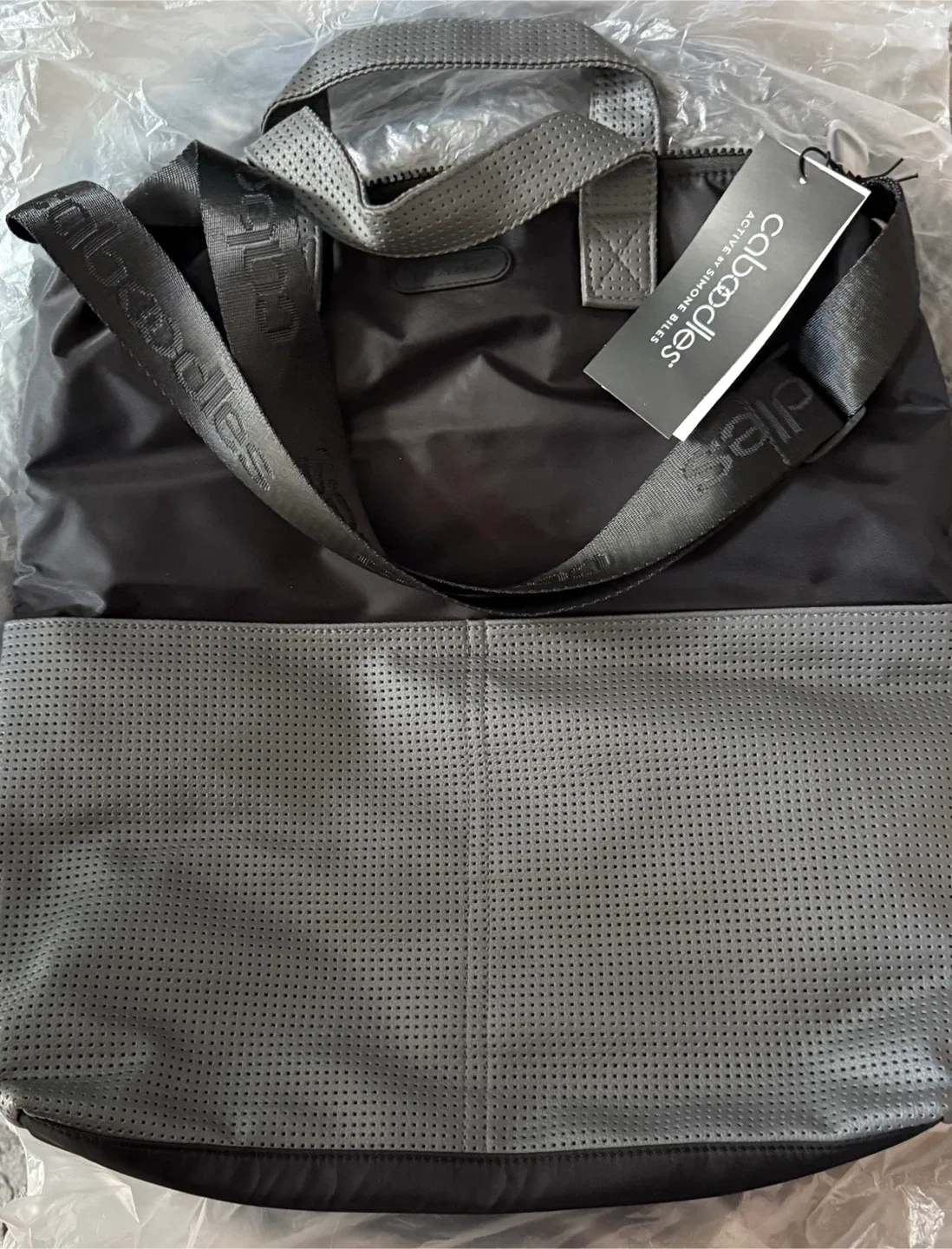 Cabooodles Active by Simone Biles Tote Bag - Black/Grey thumbnail