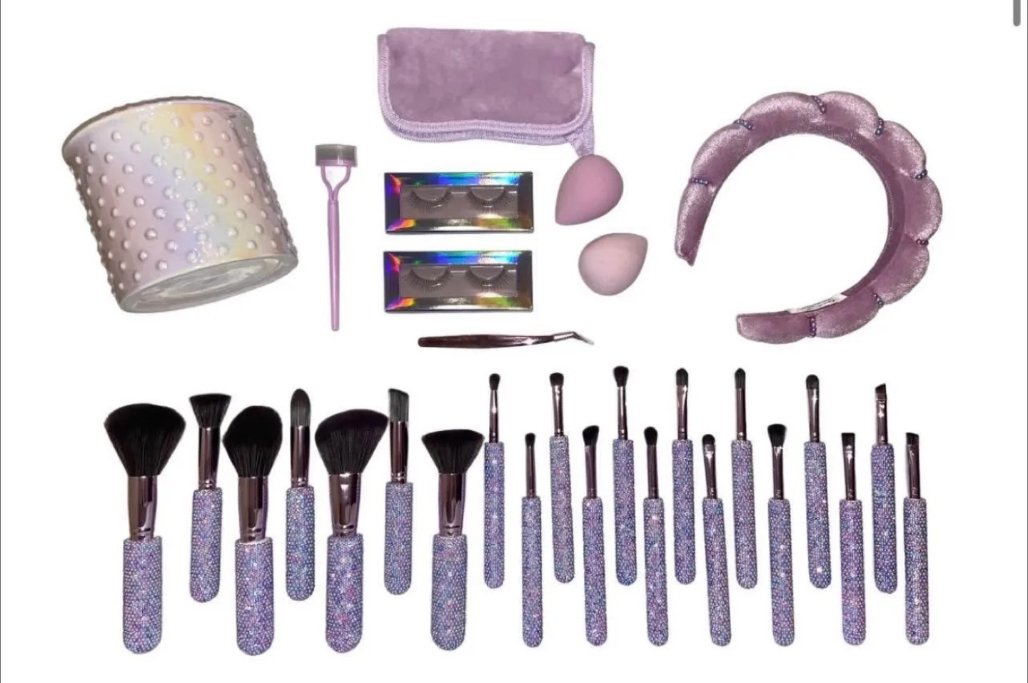 Glitz & Glam 32-Piece Makeup Brush Set - New! image indicator(4)