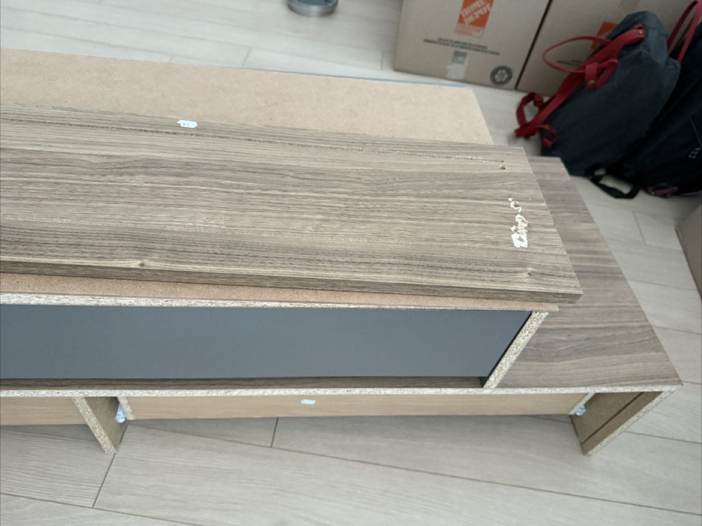 Brown & Grey TV Stand - photo 5