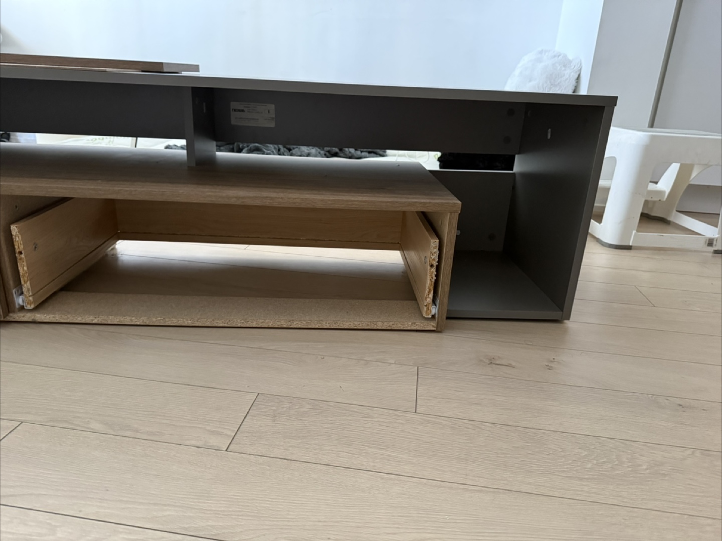 Brown & Grey TV Stand - photo 2