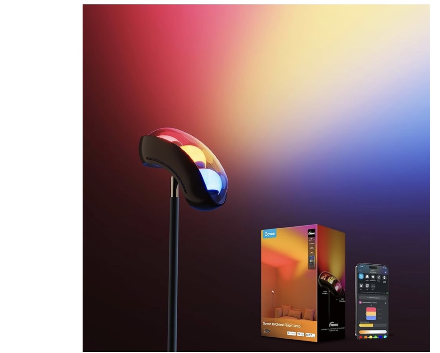Govee Torchiere Floor Lamp - Smart Lighting