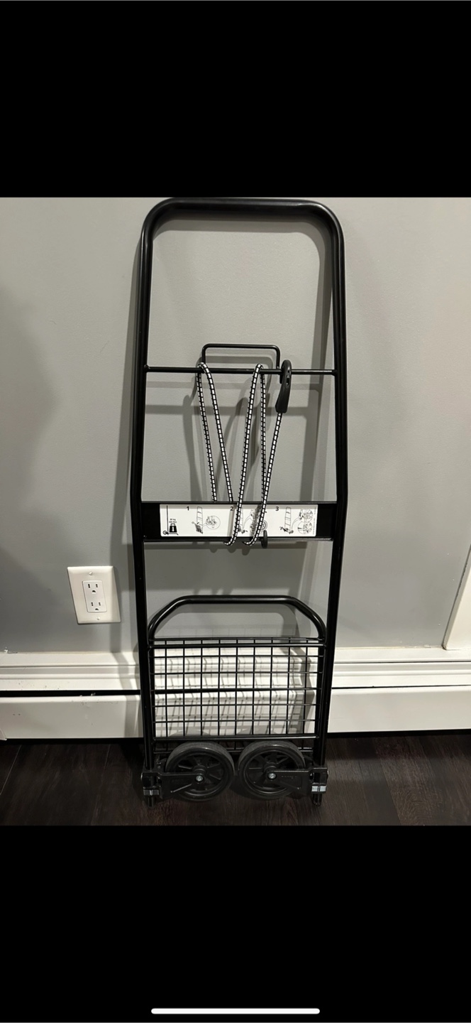 IKEA RULLEBÖR Cart, Black/foldable dolly