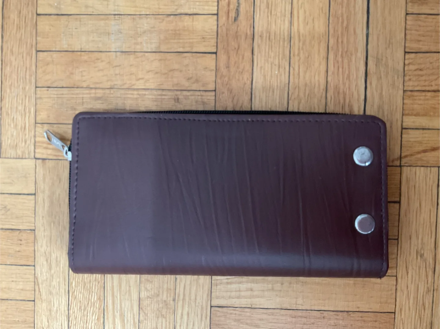 Leather Zippered Case - Brown and Black thumbnail