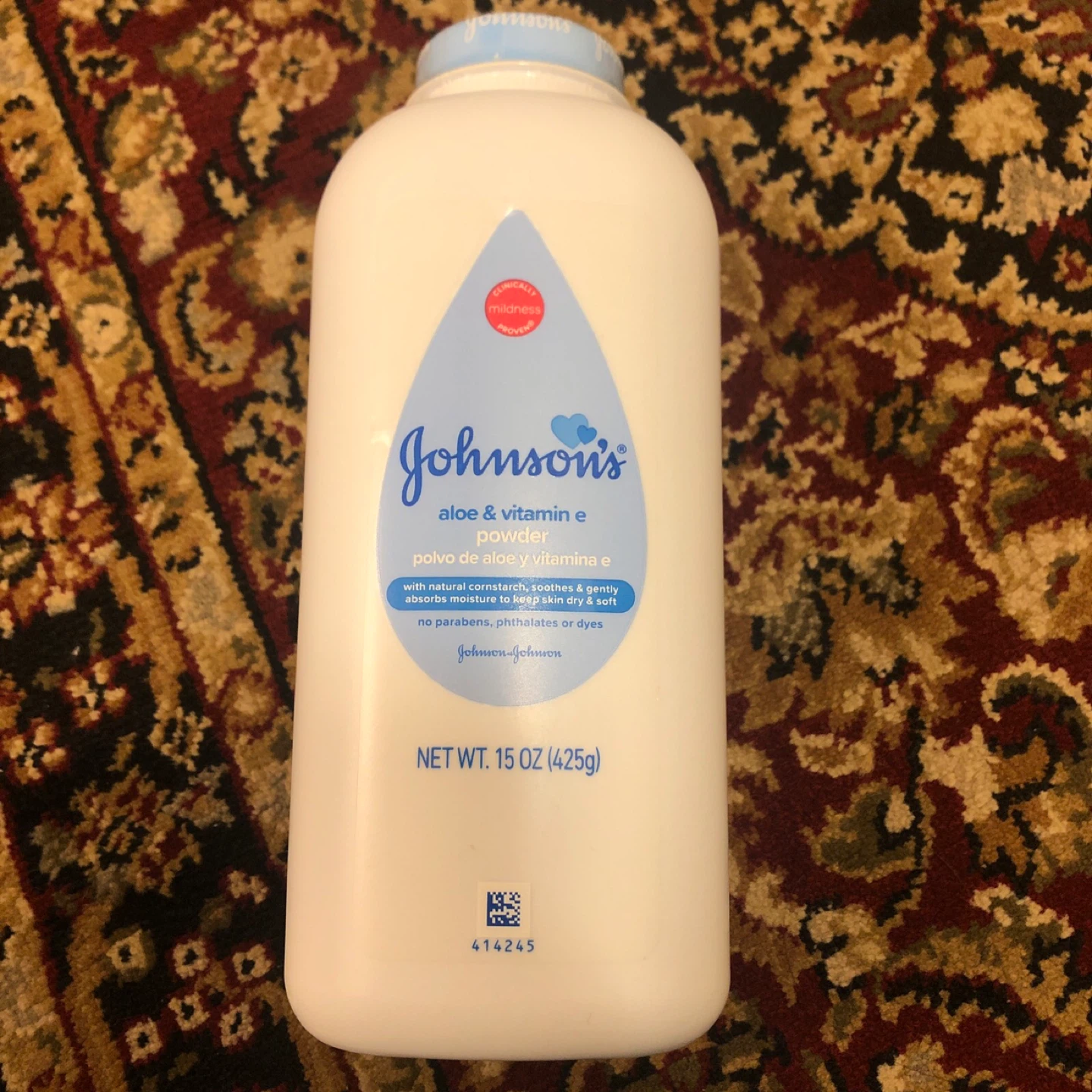 Johnson's Aloe & Vitamin E Powder 15oz