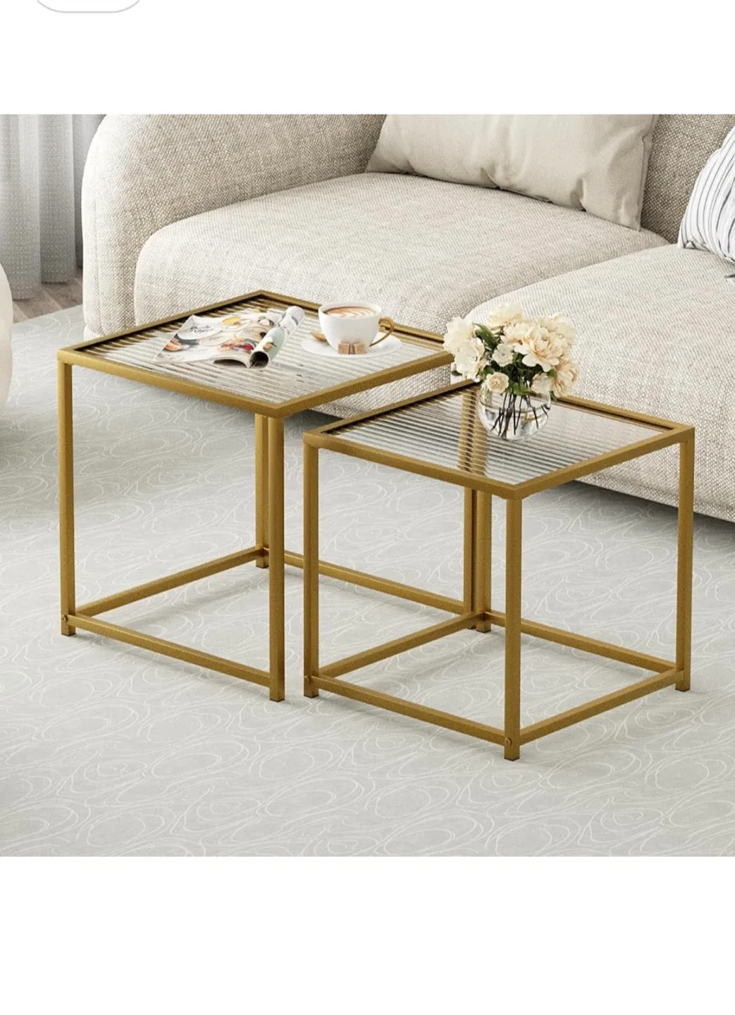 Nesting Coffee Table Set of 2 thumbnail