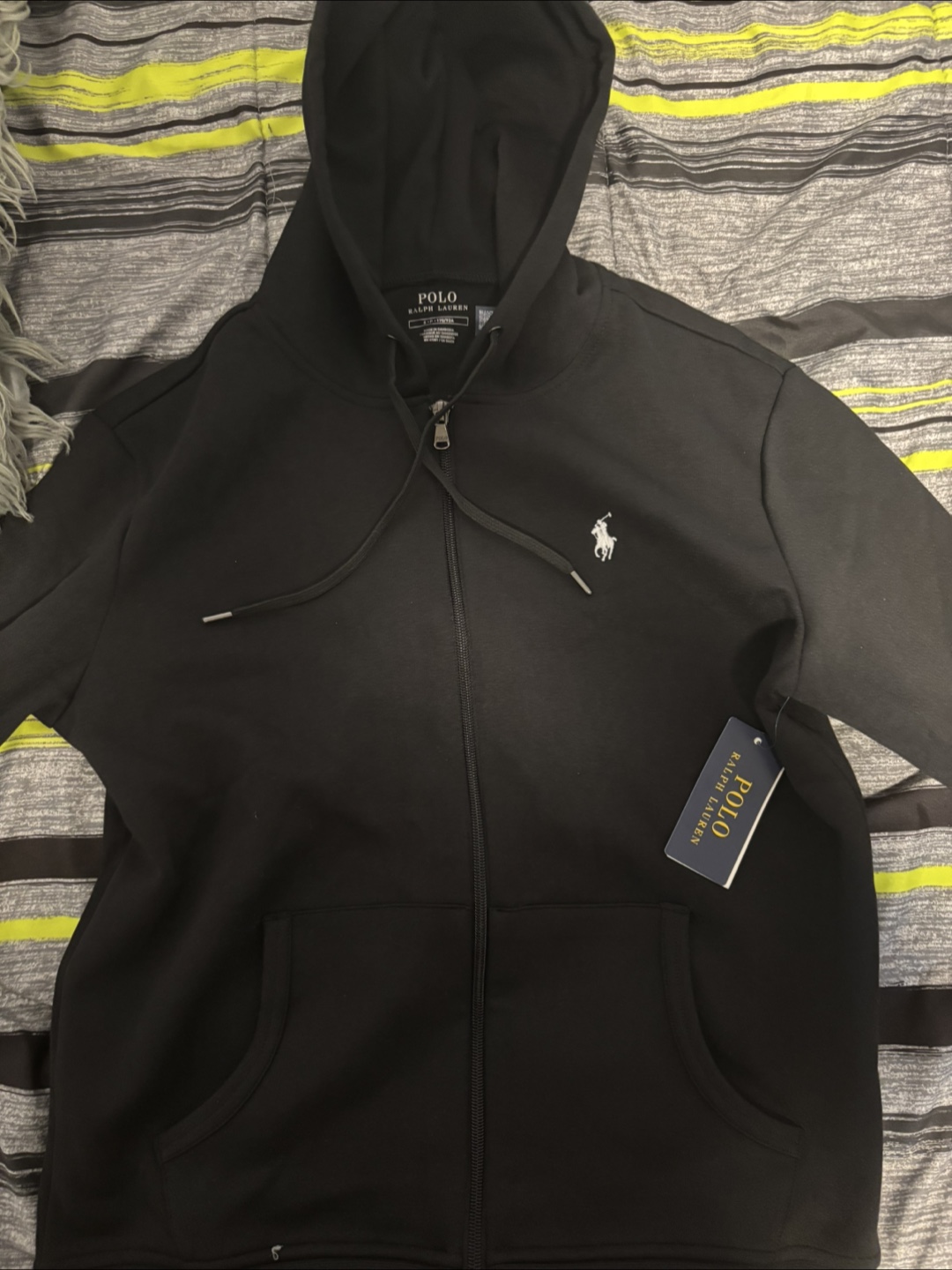 Polo Ralph Lauren Black Hoodie - Size S