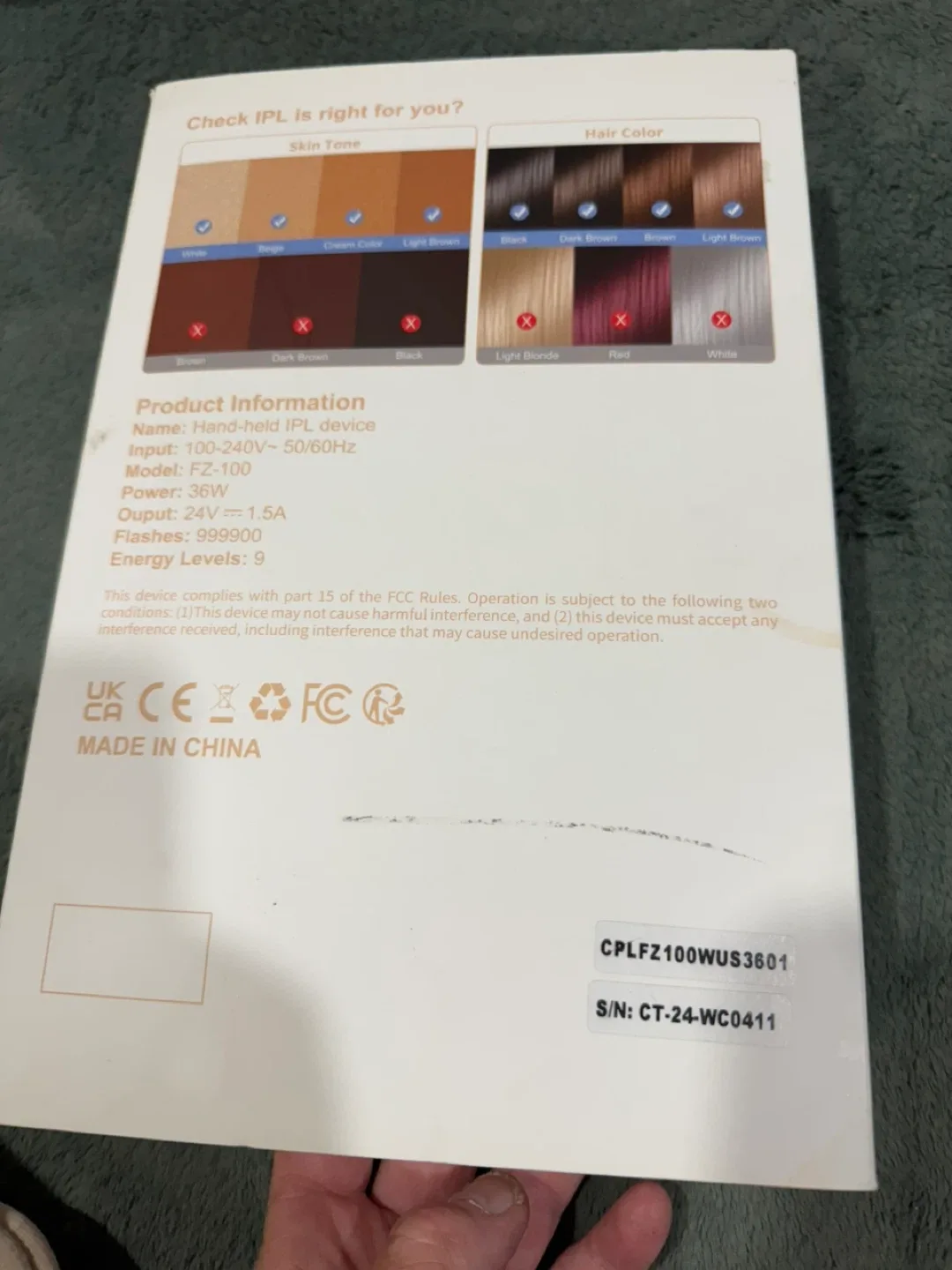 ARTOLE FZ-100 Laser Hair Removal Device image indicator(3)