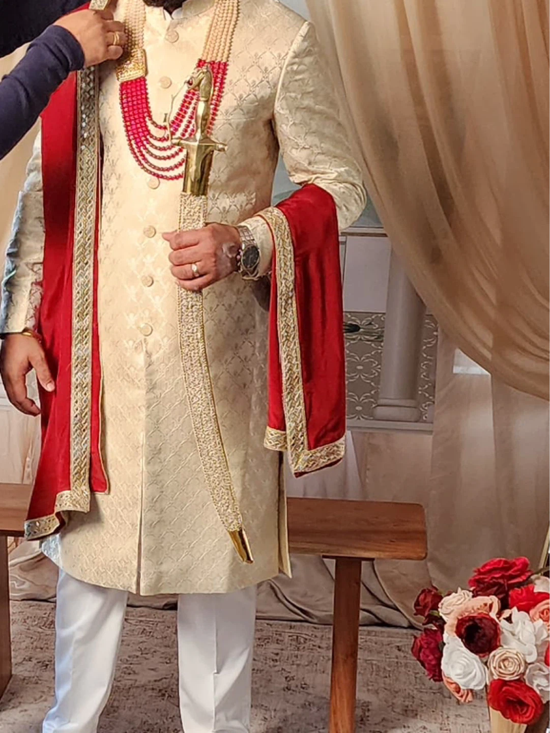 Men's Sherwani Suit with Shoes - photo 5