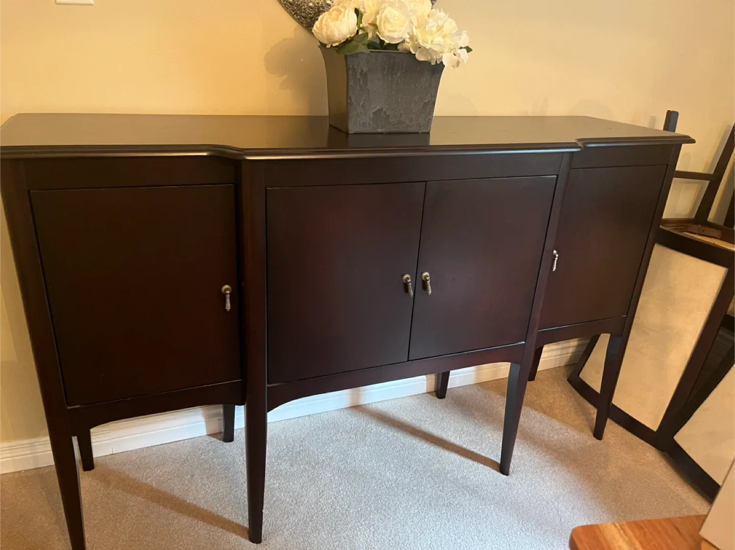 Classic Dark Wood Sideboard Cabinet image indicator(2)