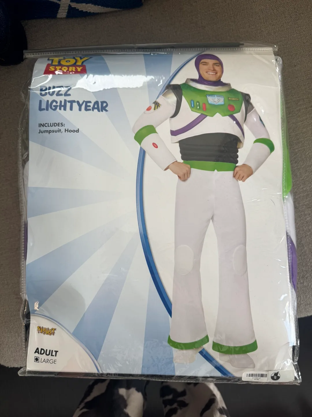 Buzz Lightyear Costume – Adult Large (Toy Story) 🚀✨ thumbnail
