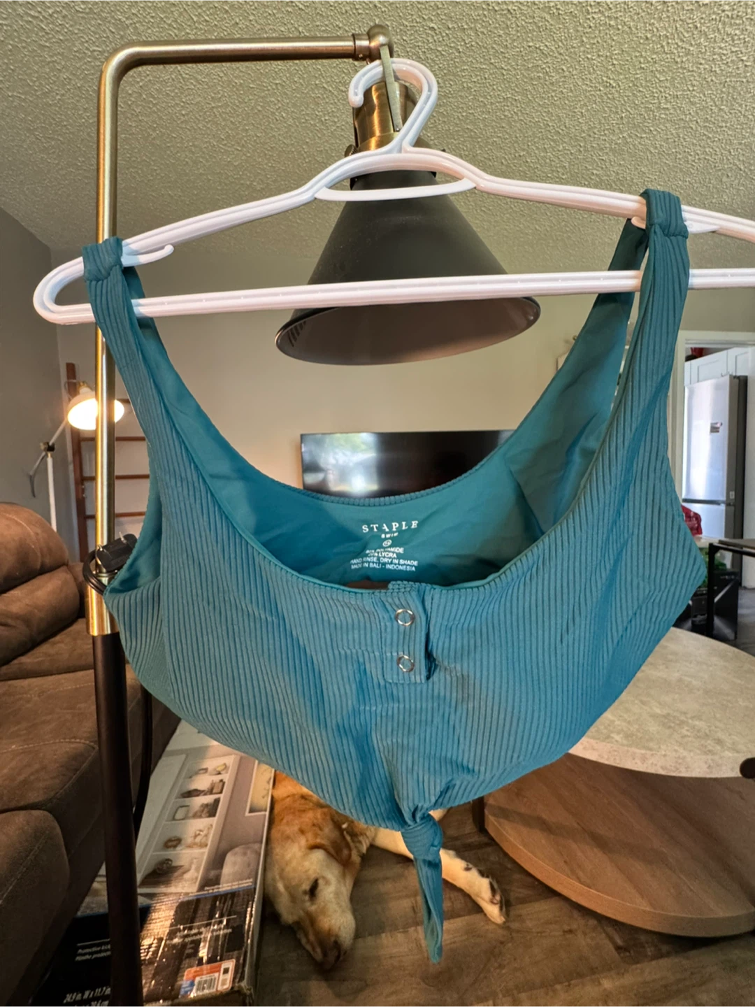 Staple Swim Teal Bikini Top & Bottom - Size 14