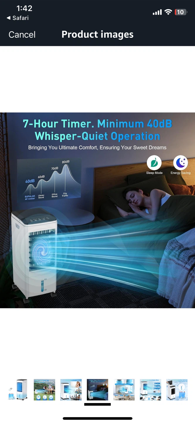 Portable Air Conditioner / Cooler 3-IN-1 White - photo 5