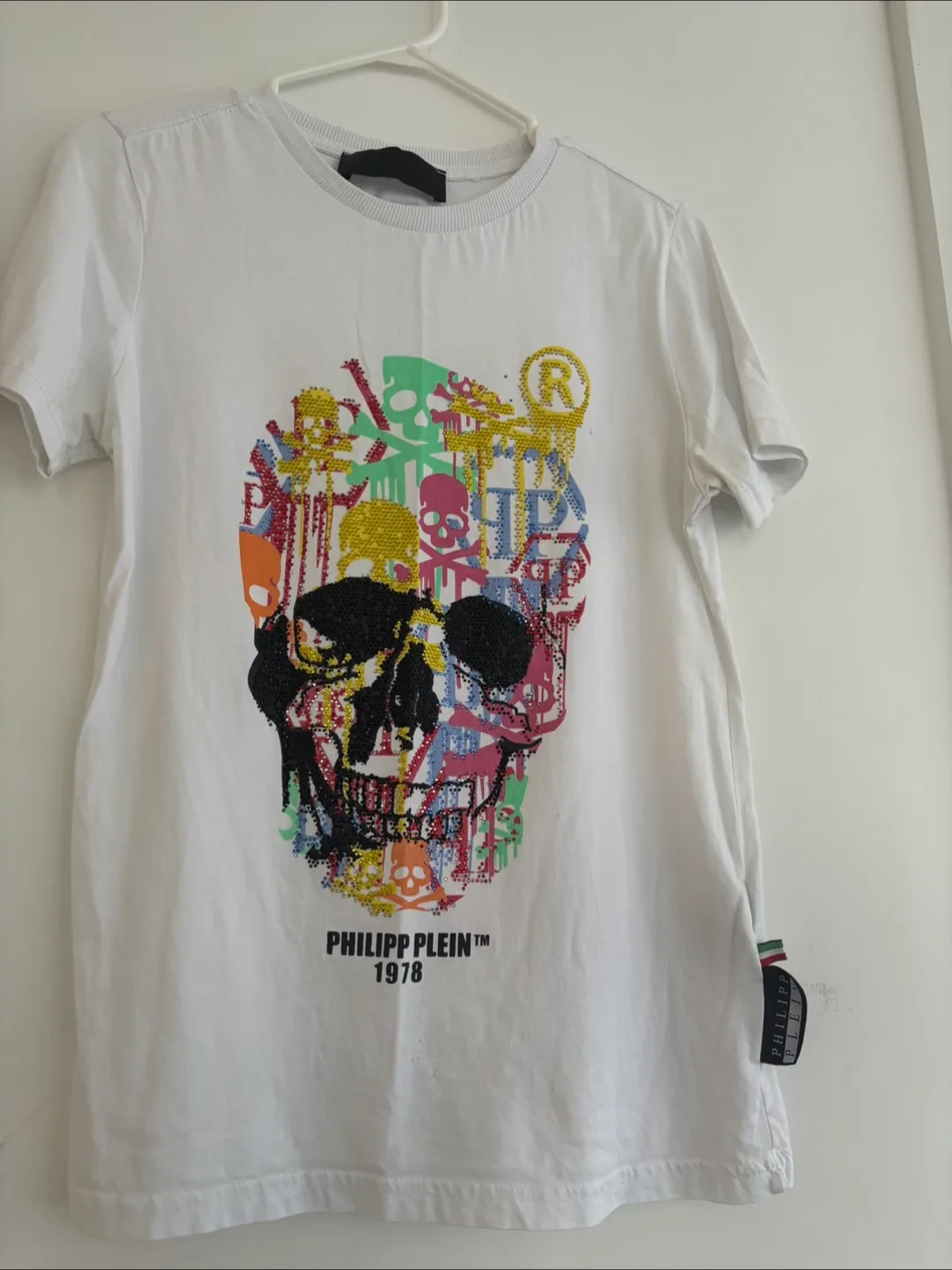 Philipp Plein White Graphic T-Shirt thumbnail