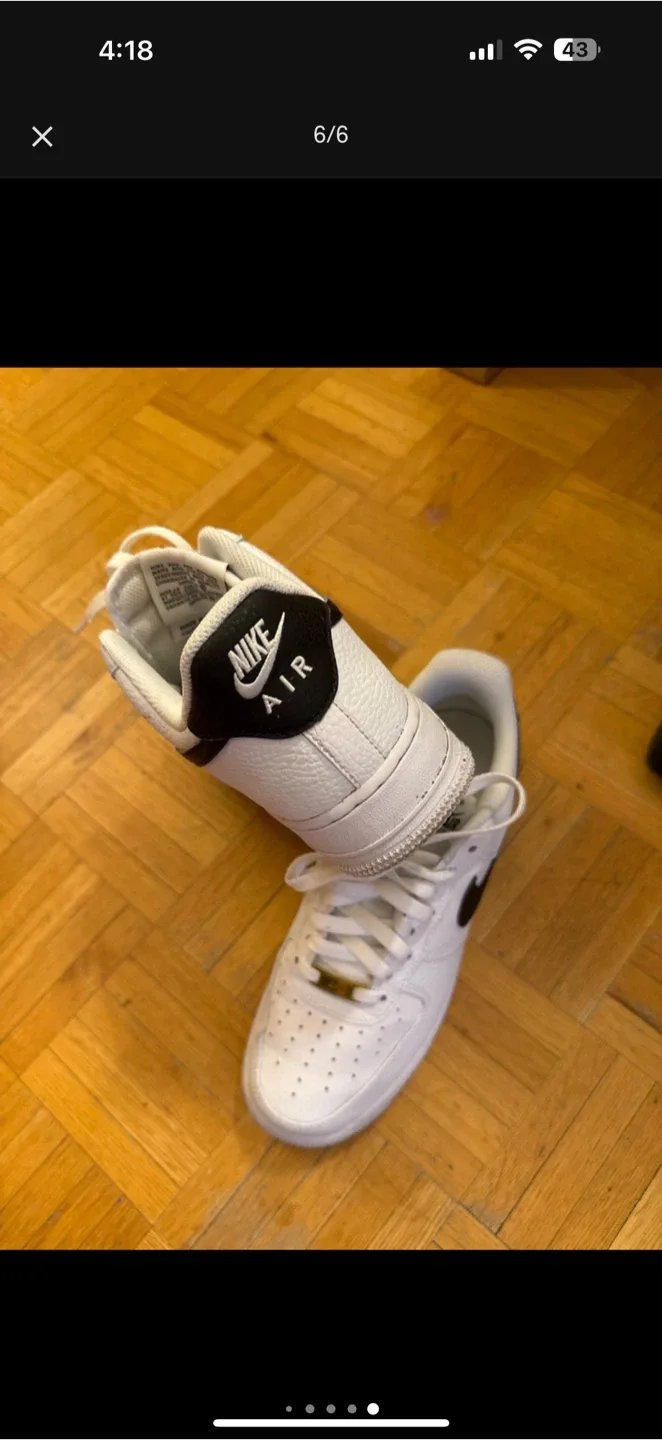 Nike Air Force 1 White Sneakers image indicator(5)