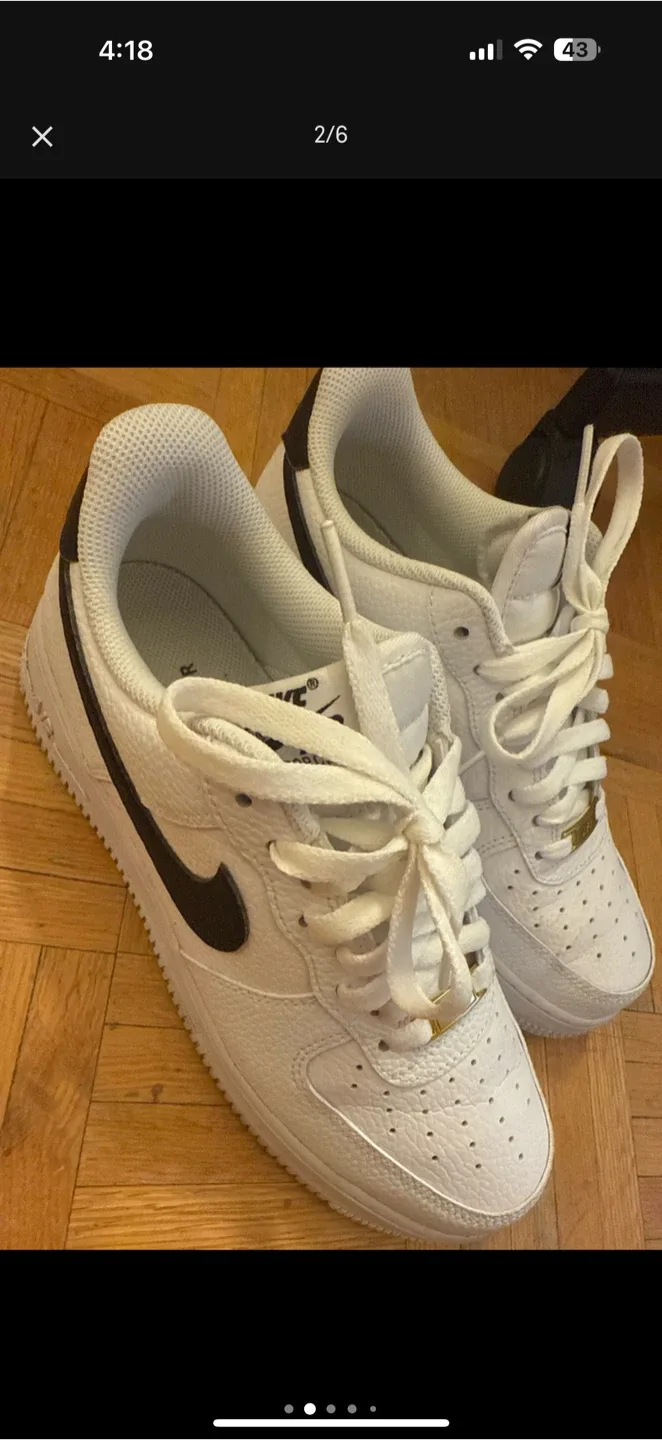 Nike Air Force 1 White Sneakers image indicator(2)