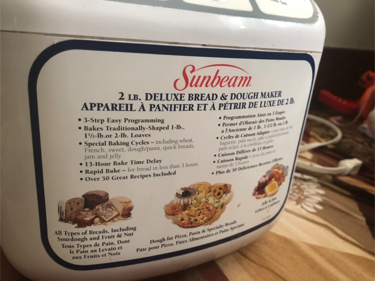 Sunbeam 2 lb Deluxe Bread & Dough Maker - photo 3