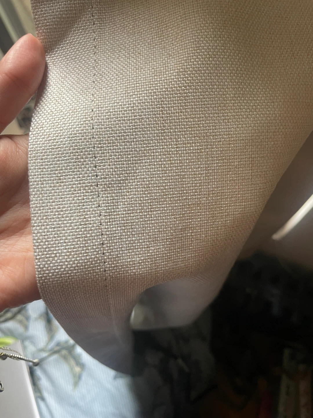 1 linen blackout curtain - photo 2
