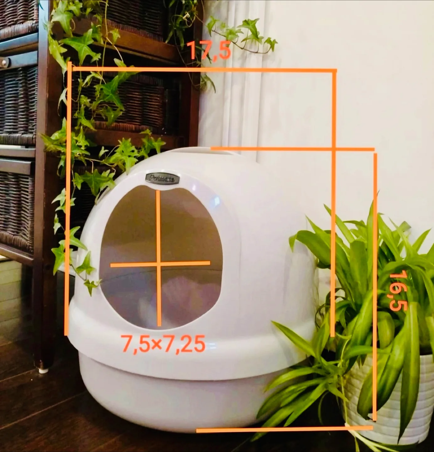 Cat Litter Box - Petmate Booda Dome - White image indicator(4)