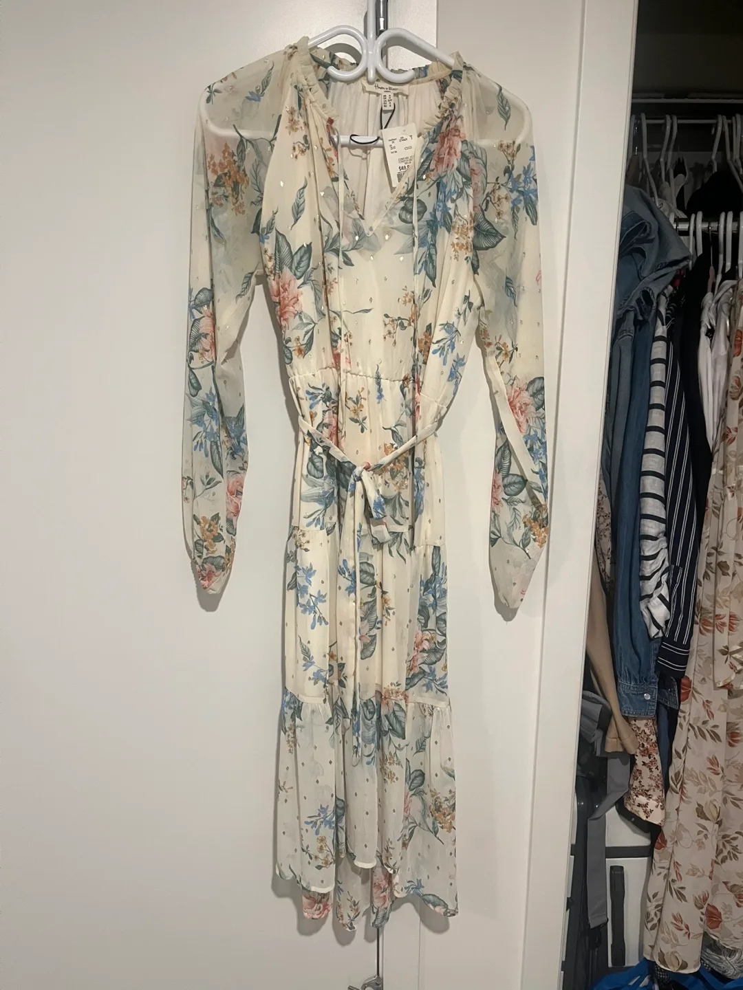 Love Ady Floral Print Long Sleeve Dress thumbnail
