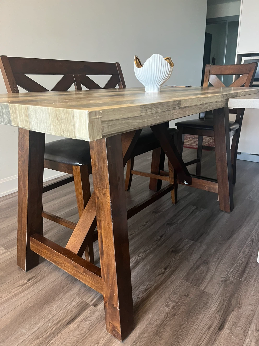 Dining Table with 4 Chairs and 1 bench - photo 4